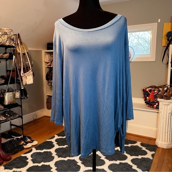 NWT SIMPLY SOUTHERN Blue XXL Tunic - Picture 3 of 9
